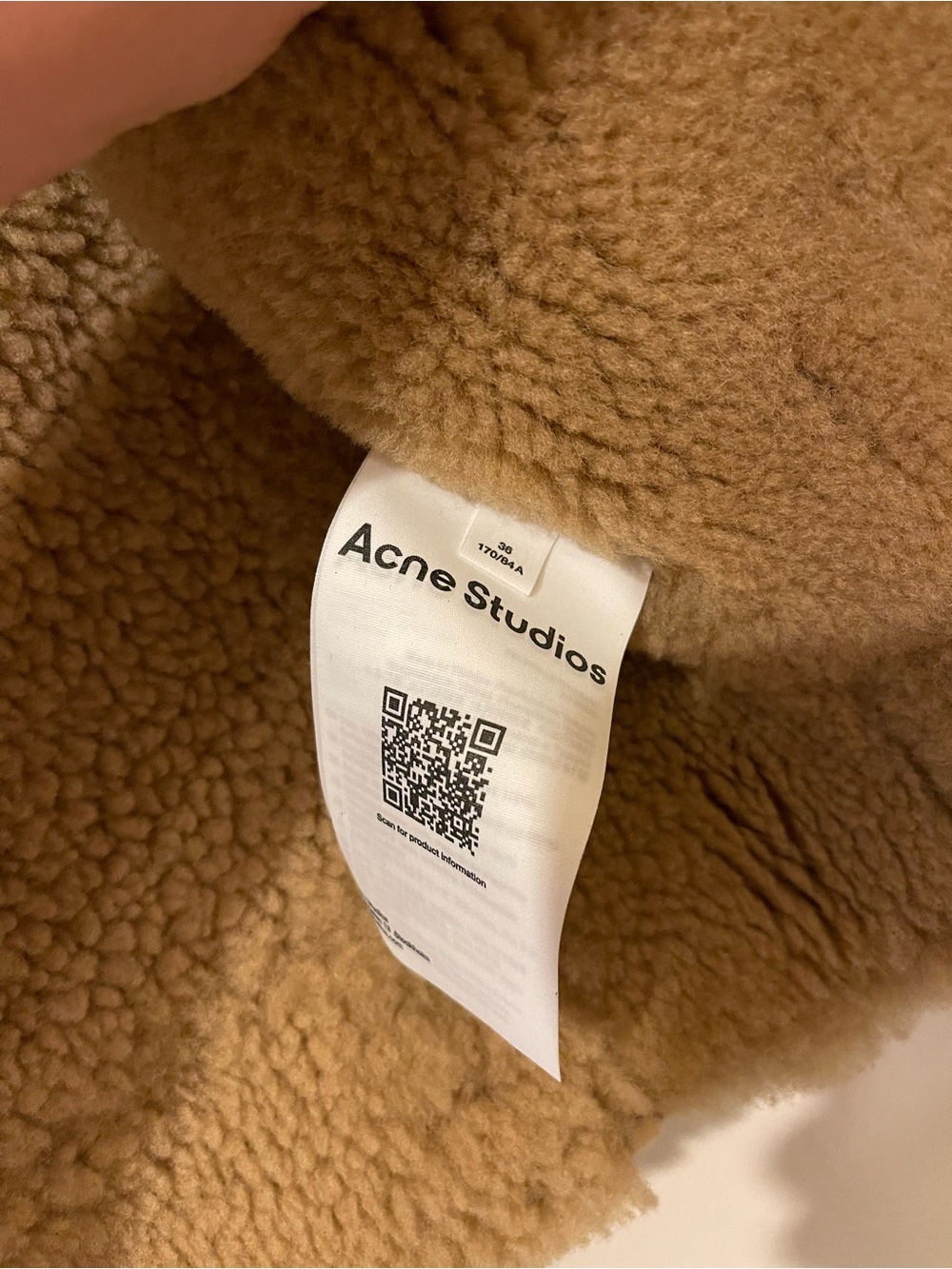Acne Studios Brown Shearling Leather Jacket - Picture 6 of 14